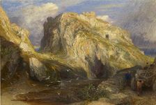 Tintagel Castle: Approaching Rain, 1848-1849. Artist: Samuel Palmer