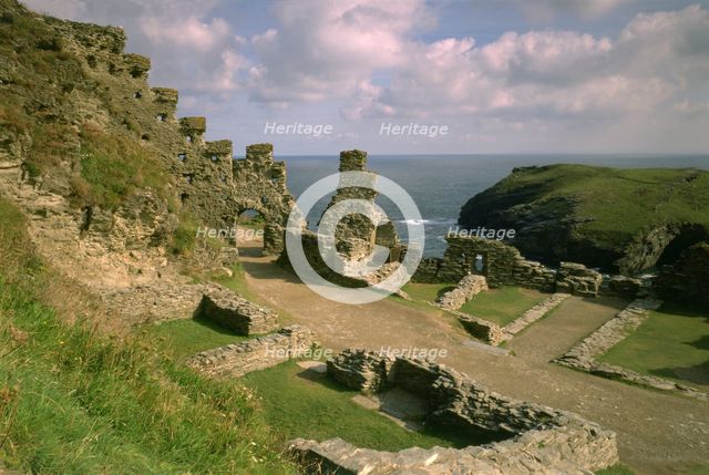 Tintagel Castle, Cornwall, 1998. Artist: N Corrie