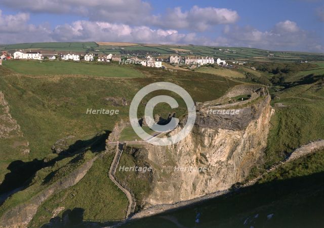 Tintagel Castle, Cornwall, 1998. Artist: N Corrie