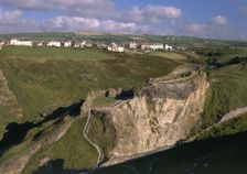 Tintagel Castle, Cornwall, 1998. Artist: N Corrie