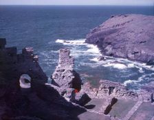 Tintagel Castle, Cornwall, c1955. Creator: Arthur Charles Kirby Ware