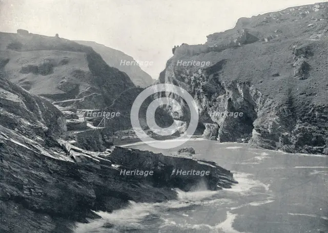 'Tintagel - Showing King Arthur's Castle', 1895. Artist: Unknown.