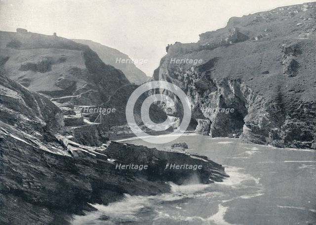 'Tintagel - Showing King Arthur's Castle', 1895. Artist: Unknown.