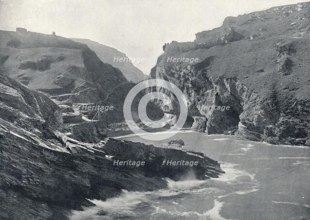 'Tintagel - Showing King Arthur's Castle', 1895. Artist: Unknown.