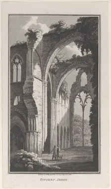 Tintern Abbey, from "Remarks on a Tour to North and South Wales, in the year 1797", January 1, 1800. Creator: John Hill