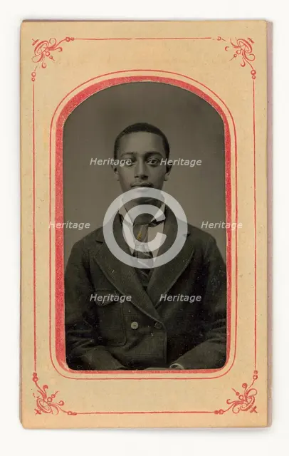Tintype of a man, 1856-1900. Creator: Unknown.