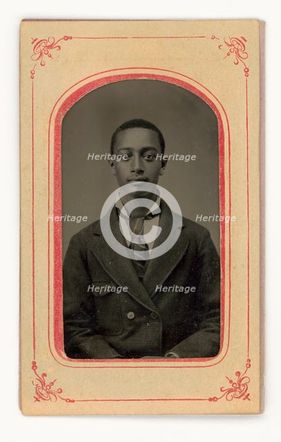 Tintype of a man, 1856-1900. Creator: Unknown.