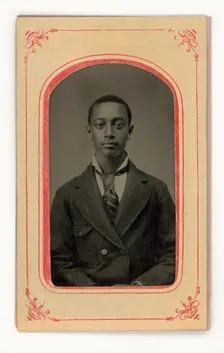 Tintype of a man, 1856-1900. Creator: Unknown