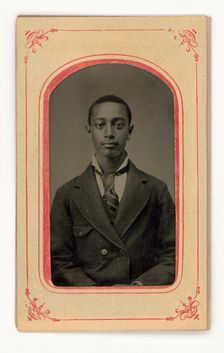 Tintype of a man, 1856-1900. Creator: Unknown