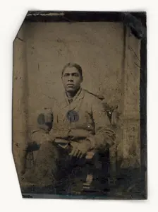 Tintype of a man, 1856-1900. Creator: Unknown