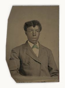 Tintype of a man, 1856-1900. Creator: Unknown