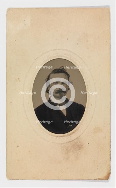 Tintype Photograph of Gustave Young (1827-1895), American, Springfield, Massachusetts, c1860. Creator: Unknown.