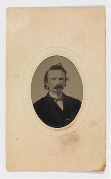Tintype Photograph of Gustave Young (1827-1895), American, Springfield, Massachusetts, c1860. Creator: Unknown