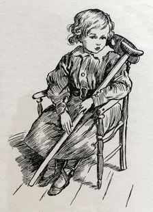 Tiny Tim c1900. Creator: Harold Copping