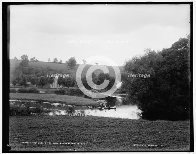 Tioughnioga River near Messengerville, N.Y., between 1890 and 1901. Creator: Unknown.