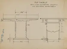 Tip Table, 1935/1942. Creator: Unknown