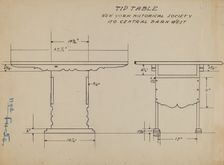 Tip Table, 1935/1942. Creator: Unknown