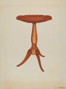Tip-table or Cant-table, 1937. Creator: William McAuley
