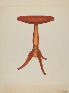 Tip-table or Cant-table, 1937. Creator: William McAuley