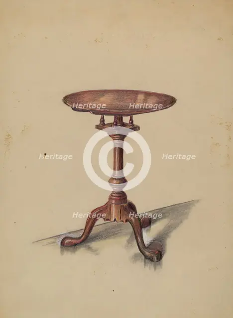 Tip-top Table, 1935/1942. Creator: Hans Korsch.