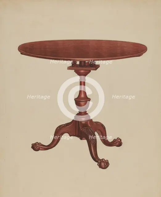 Tip-top-table, 1937. Creator: Frank Wenger.