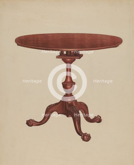 Tip-top-table, 1937. Creator: Frank Wenger.