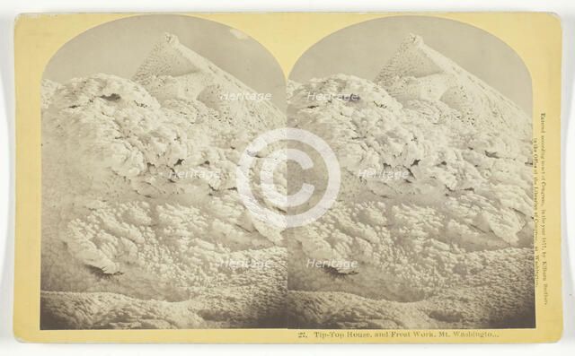 Tip-Top House and Frost Work. Mt. Washington, 1877. Creator: BW Kilburn.