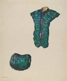 Tippet and Muff, c. 1938. Creator: Hans Mangelsdorf