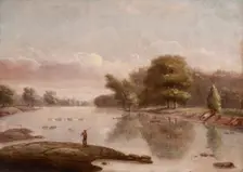 Tipton Island Near Logansport, Indiana, date unknown, c1840s. Creator: George Winter
