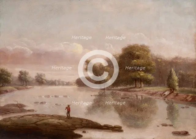 Tipton Island Near Logansport, Indiana, date unknown, c1840s. Creator: George Winter.