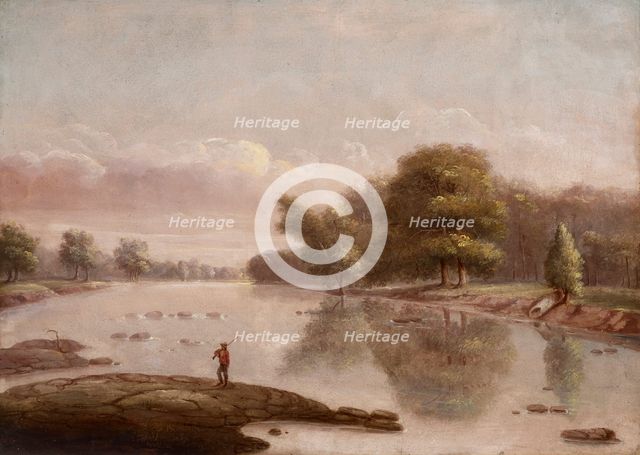 Tipton Island Near Logansport, Indiana, date unknown, c1840s. Creator: George Winter.
