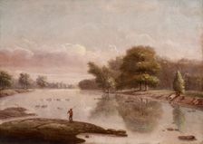 Tipton Island Near Logansport, Indiana, date unknown, c1840s. Creator: George Winter