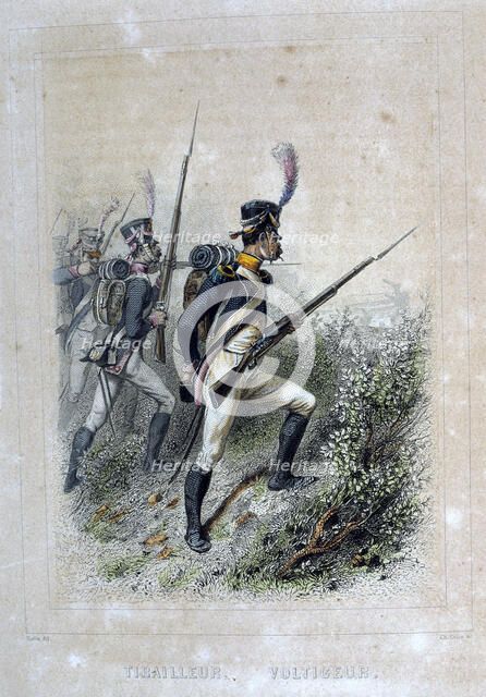 'Tirailleur Voltigeur', (Rifleman), 1859.  Artist: Auguste Raffet