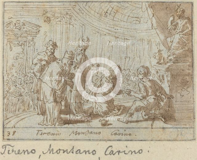 Tirenio, Montano and Carino, 1640. Creator: Johann Wilhelm Baur.