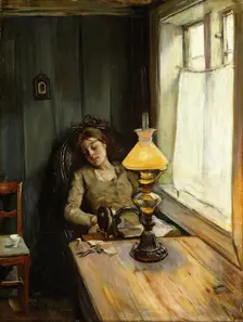 Tired. Artist: Krohg, Christian (1852-1925)