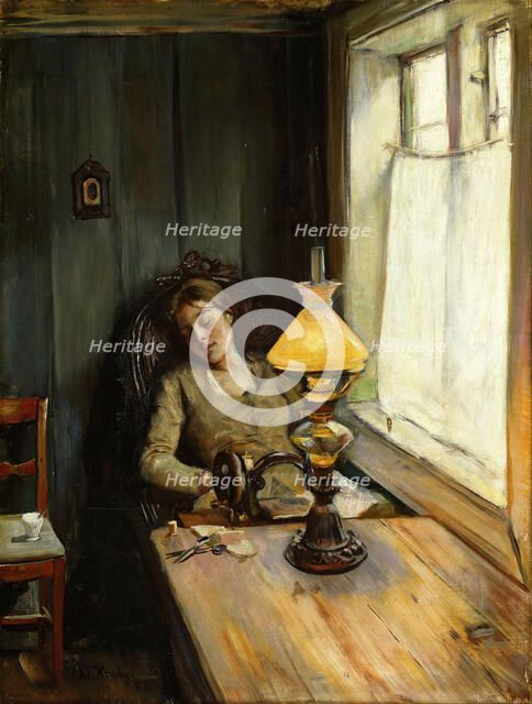 Tired. Artist: Krohg, Christian (1852-1925)