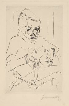 Tired Soldier I, 1919. Creator: Walter Gramatté