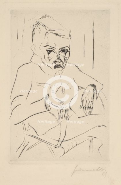 Tired Soldier I, 1919. Creator: Walter Gramatté.