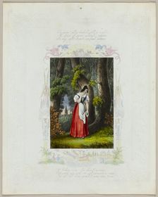 Tis Noon (valentine), c. 1840. Creator: Unknown