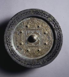 TLV Mirror with Gilt Surface, 2nd century BC. Creator: Unknown
