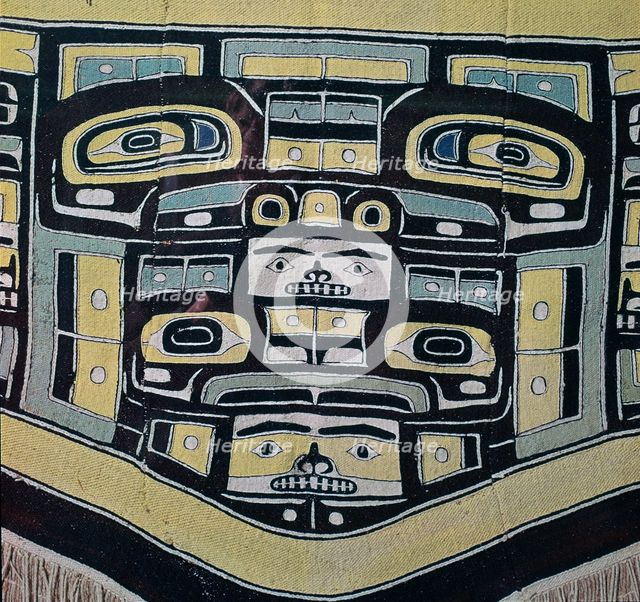 Tlingit Native American blanket. Artist: Unknown
