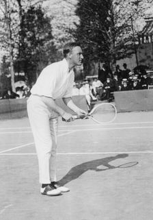 T.R. Pell, Playing Tennis, 1917. Creator: Unknown