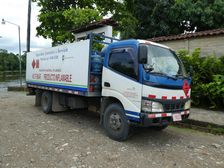 Truck carrying gas cylinders in Costa Rica 2018. Creator: Unknown