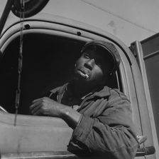 Truck driver for the Alaska Coal Company, Washington, D.C., 1942. Creator: Gordon Parks