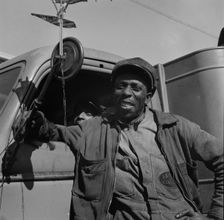 Truck drivers for the Alaska Coal Company, Washington, D.C., 1942. Creator: Gordon Parks