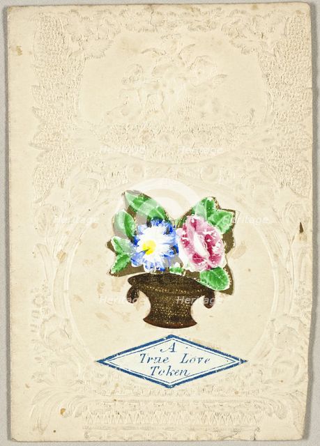 True Love Token (Valentine), 1850/59. Creator: John Windsor.