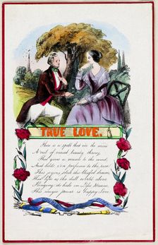 True Love (Valentine), c. 1840. Creator: Unknown