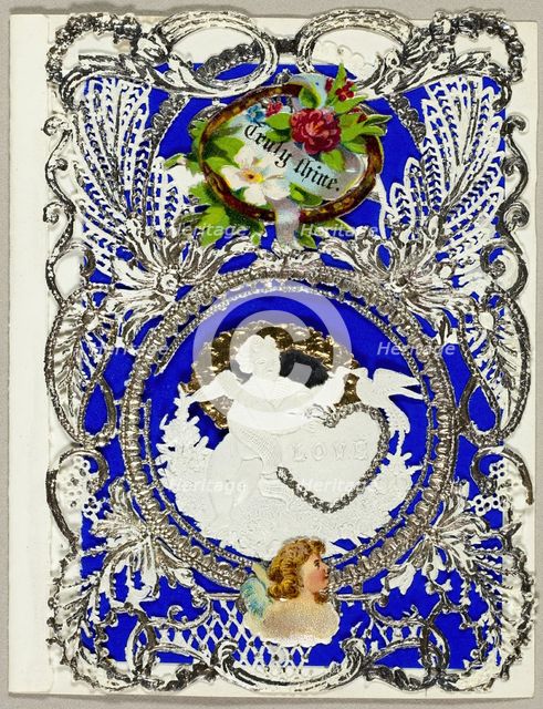 Truly Thine (valentine), c. 1860. Creator: John Windsor.