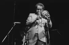 Trummy Young, Capital Radio Jazz Festival, 1979. Creator: Brian Foskett