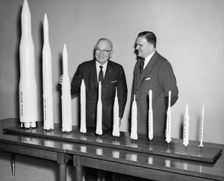 Truman Receives Rocket Models, 1961. Creator: NASA